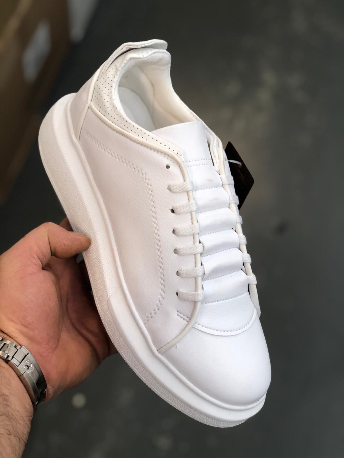 Witte sneakers heren sale